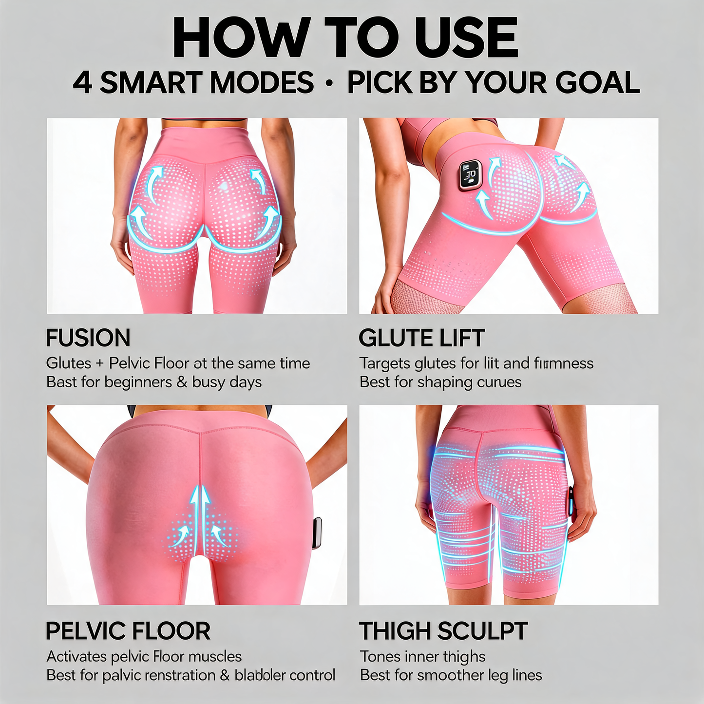 Nuvrillo SculptLuxe™ Smart Lift Shorts